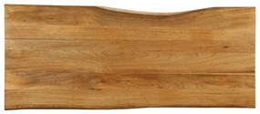vidaXL Επιφάνεια Τραπεζιού 140x60x3,8 εκ. Live Edge Μασίφ Ξύλο Μάνγκο