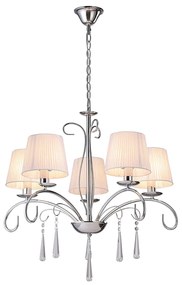 Πολυέλαιος Οροφής Homelighting Flaren 77-8196 Nickel