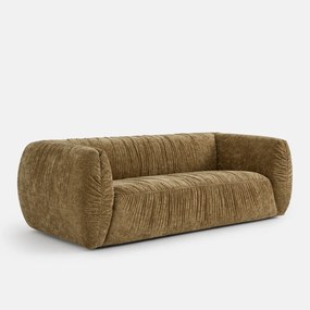 Καναπές 3 ή 4 θέσεων, από φλαμέ chenille, SILVER