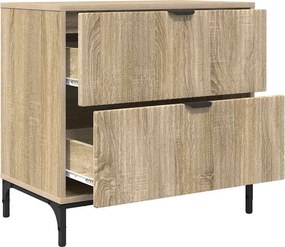 vidaXL Κομοδίνο Sonoma Δρυς 63.5 x 36 x 61 εκ Επεξεργασμένο ξύλο