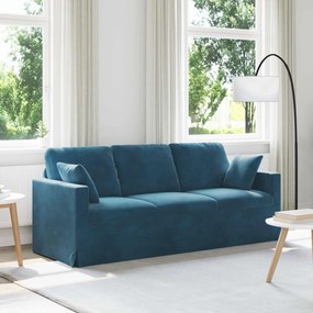 vidaXL Καναπές Μπλε 198 x 78 x 80 εκ Βελούδο