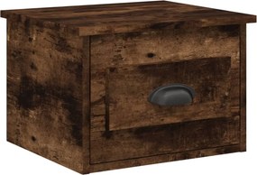 vidaXL Κομοδίνο Επιτοίχιο Καπνιστή Δρυς 41,5 x 36 x 28 εκ.