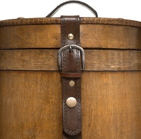 Κουτιά Αποθήκευσης (Σετ 2τμχ) A-S Wooden Round 182352