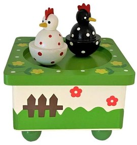Ξύλινο Μουσικό Μαγνητικό Κουτί 10cm - Wooden music box