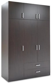 3 Door wardrobe Royal with loft wenge 150x58x230 150x58x230 εκ.