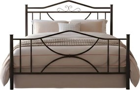 Κρεβάτι Roza-150x200-Μαύρο-Με ποδαρικό