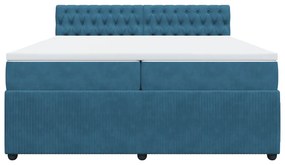 ΚΡΕΒΑΤΙ BOXSPRING ΜΕ ΣΤΡΩΜΑ ΜΠΛΕ 200X200 ΕΚ. ΒΕΛΟΥΔΙΝΟ 3287840