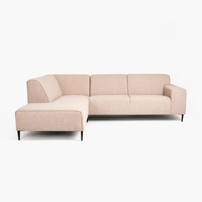 Γωνιακός καναπές JACK, ρόζ 262x86x198cm-Αριστερή γωνία-LET1112