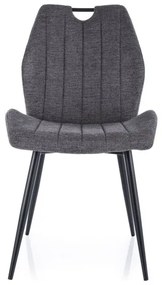 KRZESŁO ARCO BREGO CZARNY STELAŻ / C. SZARY 18 DIOMMI-80-3475