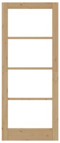 vidaXL Εσωτερική Πόρτα με Γυαλί "ORKDAL" 83x202x4 εκ. Μασίφ Ξύλο Πεύκου