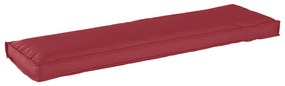 vidaXL Μαξιλάρι παλέτας για πάγκο Κόκκινο 140 x 40 x 8 εκ.