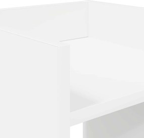 vidaXL Βάση φυτών Λευκό 30 x 30 x 40 cm Επεξεργασμένο Ξύλο
