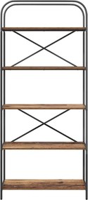 vidaXL Ράφι Βιβλίων 5 επιπέδων 80 x 30 x 183 εκ Επεξεργασμένο ξύλο