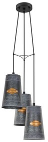 Φωτιστικό Οροφής Κρεμαστό Honeybourne 43108 Gold-Grey Eglo Metal