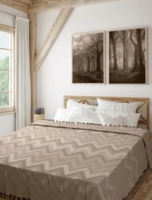 Κουβέρτα Πικέ Ζακάρ GOLWE BEIGE