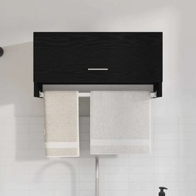 vidaXL Ντουλάπι Μαύρη Οξυά 70 x 32,5 x 35 cm Επεξεργασμένο Ξύλο