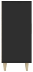 Ντουλάπι Μαύρο 90 x 34 x 80 εκ. από Επεξεργασμένο Ξύλο - Μαύρο