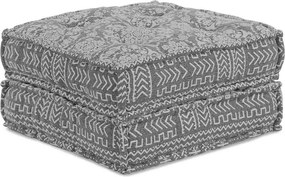 vidaXL Μοδάτος Καναπές Patchwork Ανοιχτό γκρι 70 x 70 x 36 εκ ύφασμα