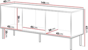 Έπιπλο τηλεόρασης Inserto 150 3D-Mauro