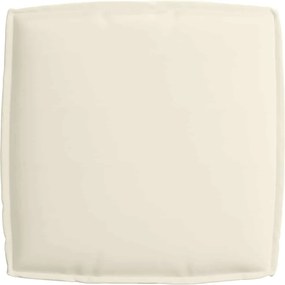 vidaXL Μαξιλάρι Κρεμ 60 x 60 x 12 cm Ύφασμα Όξφορντ