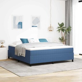 vidaXL Κρεβάτι με ελατήρια Μπλε 180 x 200 cm Βελούδο