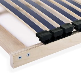 vidaXL Τελάρο Κρεβατιού με 42 Σανίδες &amp; 7 Ζώνες 120 x 200 εκ.