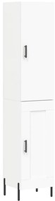 vidaXL Ντουλάπι Λευκό 34,5 x 34 x 180 εκ. από Επεξεργασμένο Ξύλο