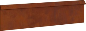 vidaXL Φράκτης σαλιγκαριών 100 x 3,5 x 25 εκ Σκ rusty