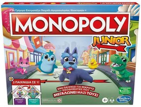 Επιτραπέζιο Παιχνίδι Monopoly Junior 2 Σε 1 F8562 Για 2-6 Παίκτες Multi Hasbro