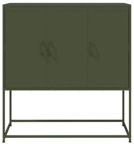 vidaXL Ντουλάπι Πράσινο Λαδί 100,5x39x107 εκ. από Ατσάλι