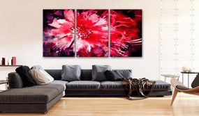 Πίνακας - Crimson Flowers 120x60