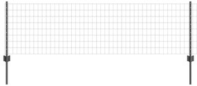 vidaXL Ευρωπαϊκό Φράχτη με 22 Στυλίσκους Γκρι 0,6x50 μ Ατσάλι