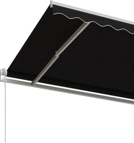 vidaXL Τέντα Συρόμενη Αυτόματη Ανθρακί 400 x 350 εκ.
