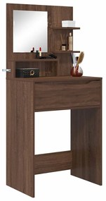 vidaXL Τραπέζια Ντυσίματος Κρεβατοκάμαρας Καφέ δρυς 80 x 39,6 x 135 εκ