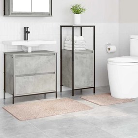 vidaXL Πατάκι μπάνιου 2 pcs Κρεμ 50 x 50 cm Πολυπροπυλένιο