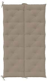 vidaXL Μαξιλάρι Πάγκου Κήπου Taupe 180x(50+50)x7 εκ. Ύφασμα Oxford