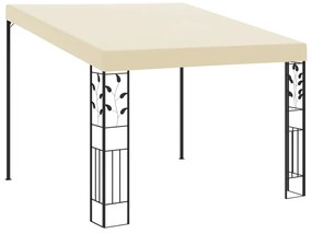 vidaXL Κιόσκι Επιτοίχιο Κρεμ 3 x 3 x 2,5 μ.