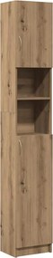 vidaXL Ντουλάπι Μπάνιου Χειροποίητο Δρυς 32x25,5x190 εκ. από Τεχνητό Ξύλο
