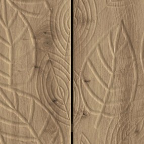 vidaXL Πλαϊνό γραφείο Artisan Δρυς 66 x 34,5 x 90 εκ