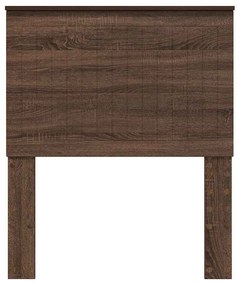 vidaXL Κεφαλάρι με κεφαλάρι Καφέ δρυς 80 cm Επεξεργασμένο ξύλο