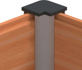 vidaXL Υπερυψωμένη Ζαρντινιέρα Καφέ 100 x 30 x 36 cm