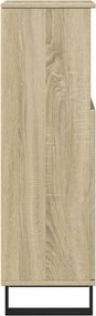vidaXL Ντουλάπι Μπάνιου Sonoma Δρυς 30x30x100 εκ. Επεξεργασμένο Ξύλο
