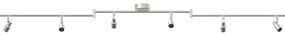 vidaXL Σποτ οροφής Βουρτσισμένο Νίκελ 176.5 x 9.5 x 14 εκ Ατσάλι
