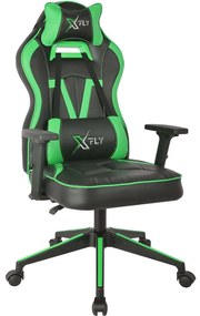 Καρέκλα Γραφείου Gaming XFly Vendetta 928STX1103 62x46x120cm Black-Green