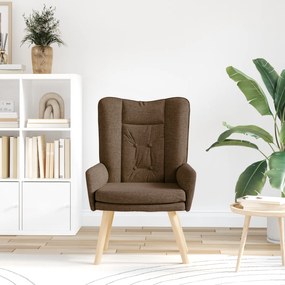 vidaXL Πολυθρόνα Relax Καφέ Υφάσματος