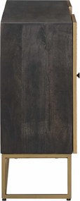 vidaXL Πλαϊνό γραφείο Ορείχαλκος 105 x 30 x 70 εκ