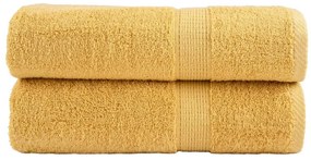 Πετσέτες Μπάνιου Premium SOLUND 2 Τεμ Χρυσή 100x150εκ 600γρ/μ² 137287