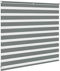 vidaXL Ζέβρα τυφλή Σκούρο Γκρι Πλάτος υφάσματος 160,9 εκ. Πολυεστέρας