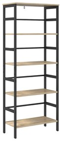 vidaXL Ράφι Βιβλίων Δρύς Sonoma 60 x 29,5 x 149 εκ Επεξεργασμένο ξύλο