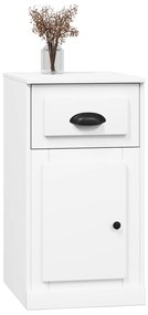 vidaXL Ντουλάπι με Συρτάρι Λευκό 40 x 50 x 75 εκ. Επεξεργασμένο Ξύλο